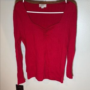 LOFT Women's Red Top